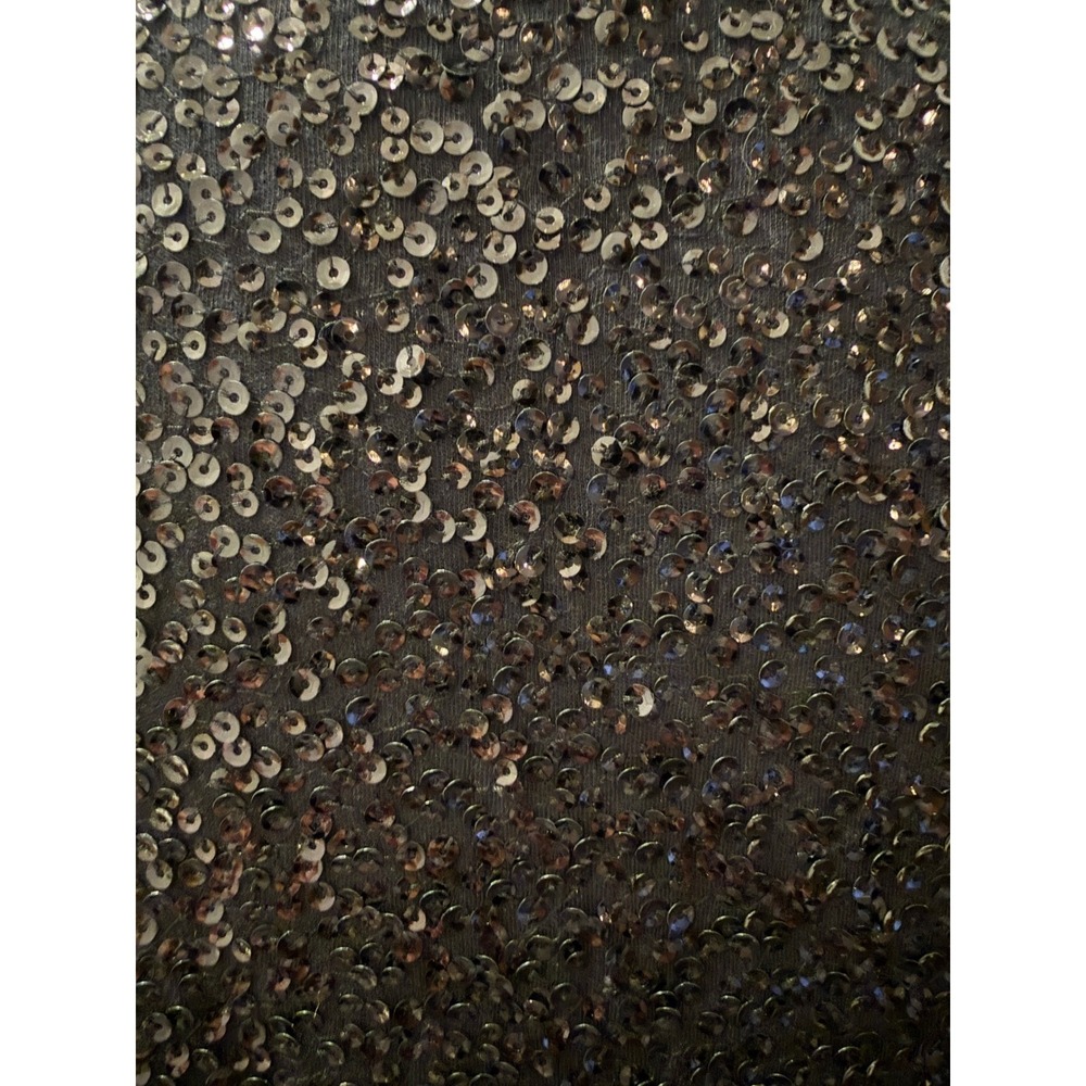 J.Crew Womens Black Sequin Tank Top Sleeveless Scoop Neck Party Blouse Large - Picture 6 of 10